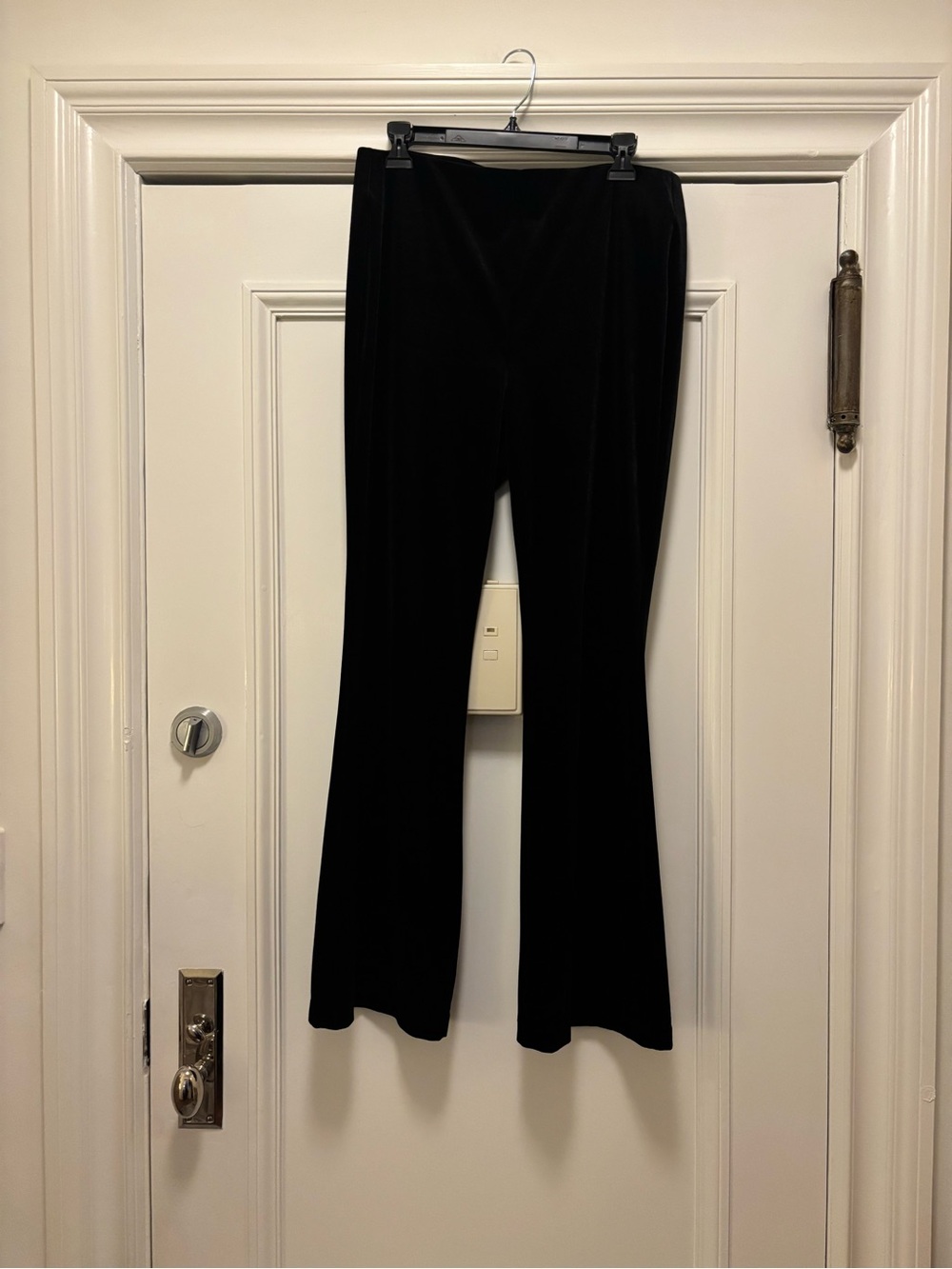 Old Navy Black Velvet Flare Pants